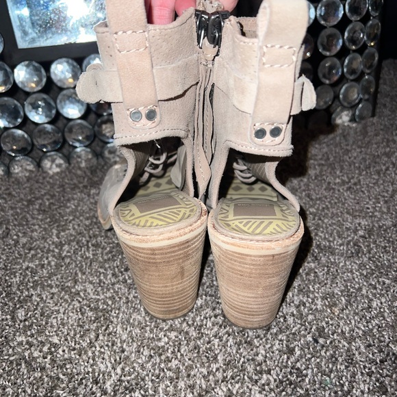 Lace up open toe booties - Picture 2 of 6
